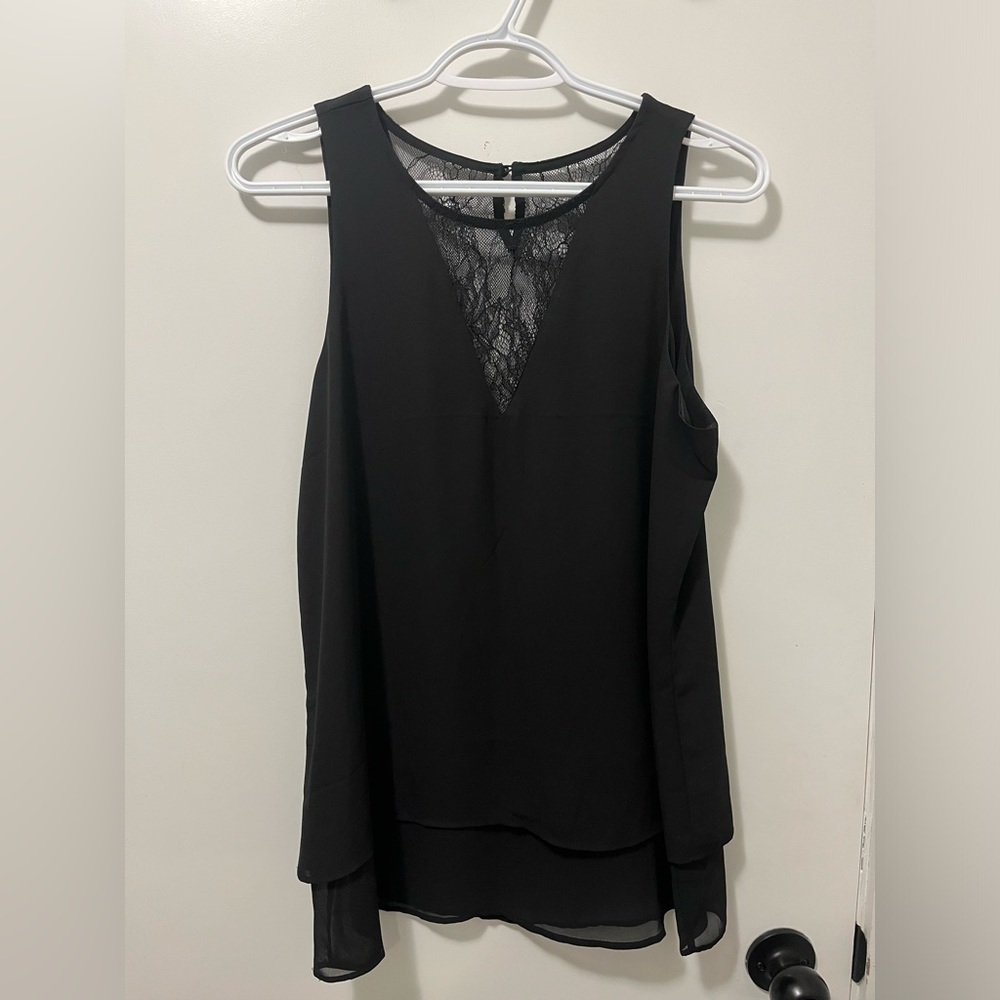 NEW! Lace Flowy Tank Top